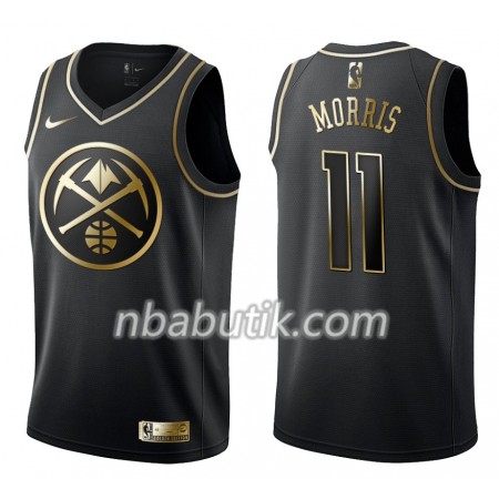 NBA Mænd Trøje Denver Nuggets Monte Morris 11 Nike Sort Golden Edition Swingman